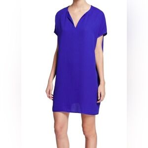 Diane Von Furstenberg DVF Kora Electric Blue Tunic Mini Dress P (XS)